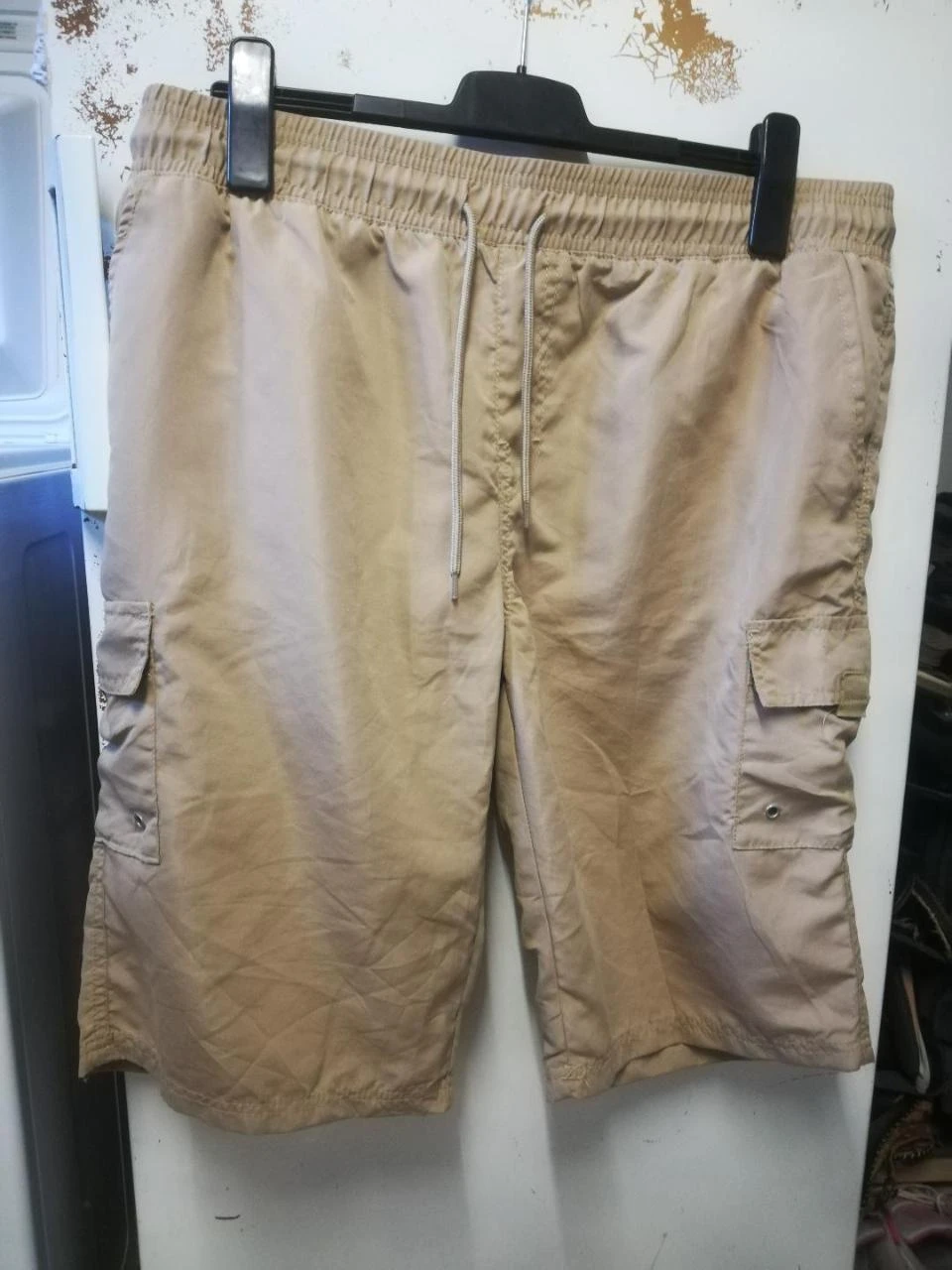 Bermudas (largo 60 cm) elástico Ecru/Sable etiqueta T.XL – photo 6
